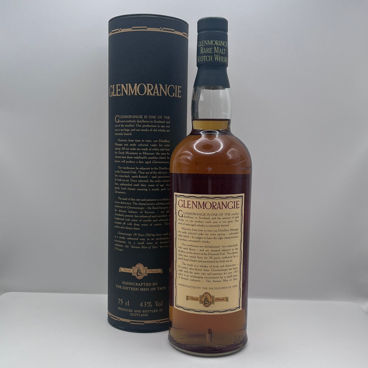Glenmorangie 18 years old 750ml 43% late 1980s~early 1990s