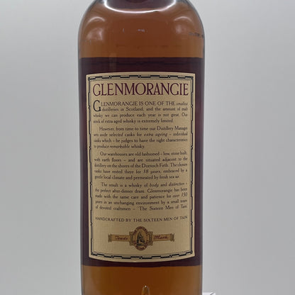 Glenmorangie 18 years old 750ml 43% late 1980s~early 1990s