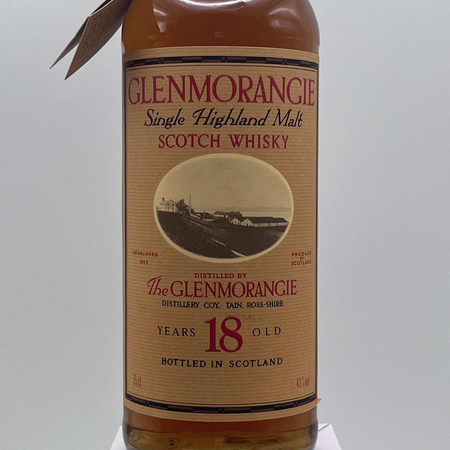 Glenmorangie 18 years old 750ml 43% late 1980s~early 1990s