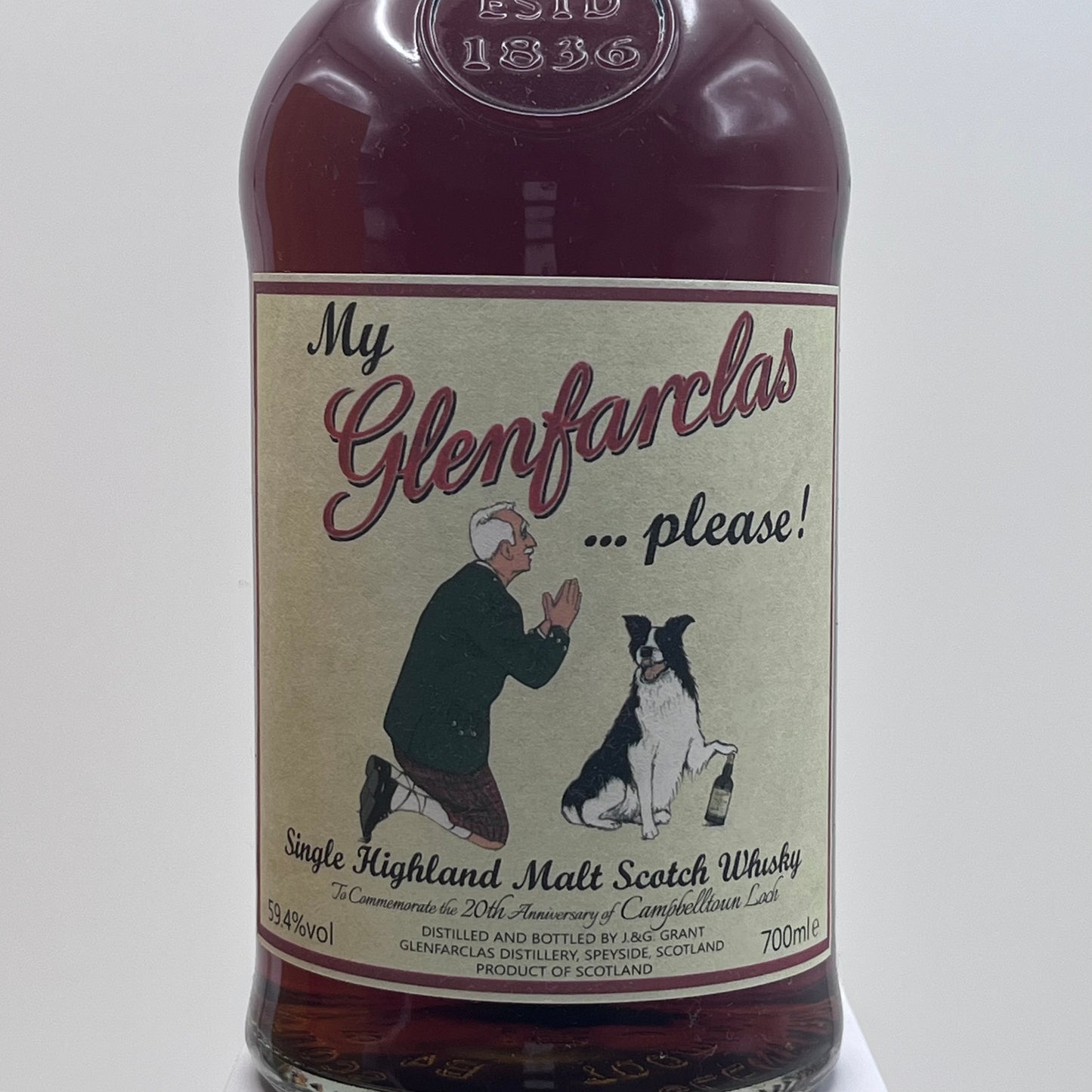 グレンファークラス(Glenfarclas)Bar Campbelltown Loch 'My Glenfarclas...please!' 700ml 59.4%