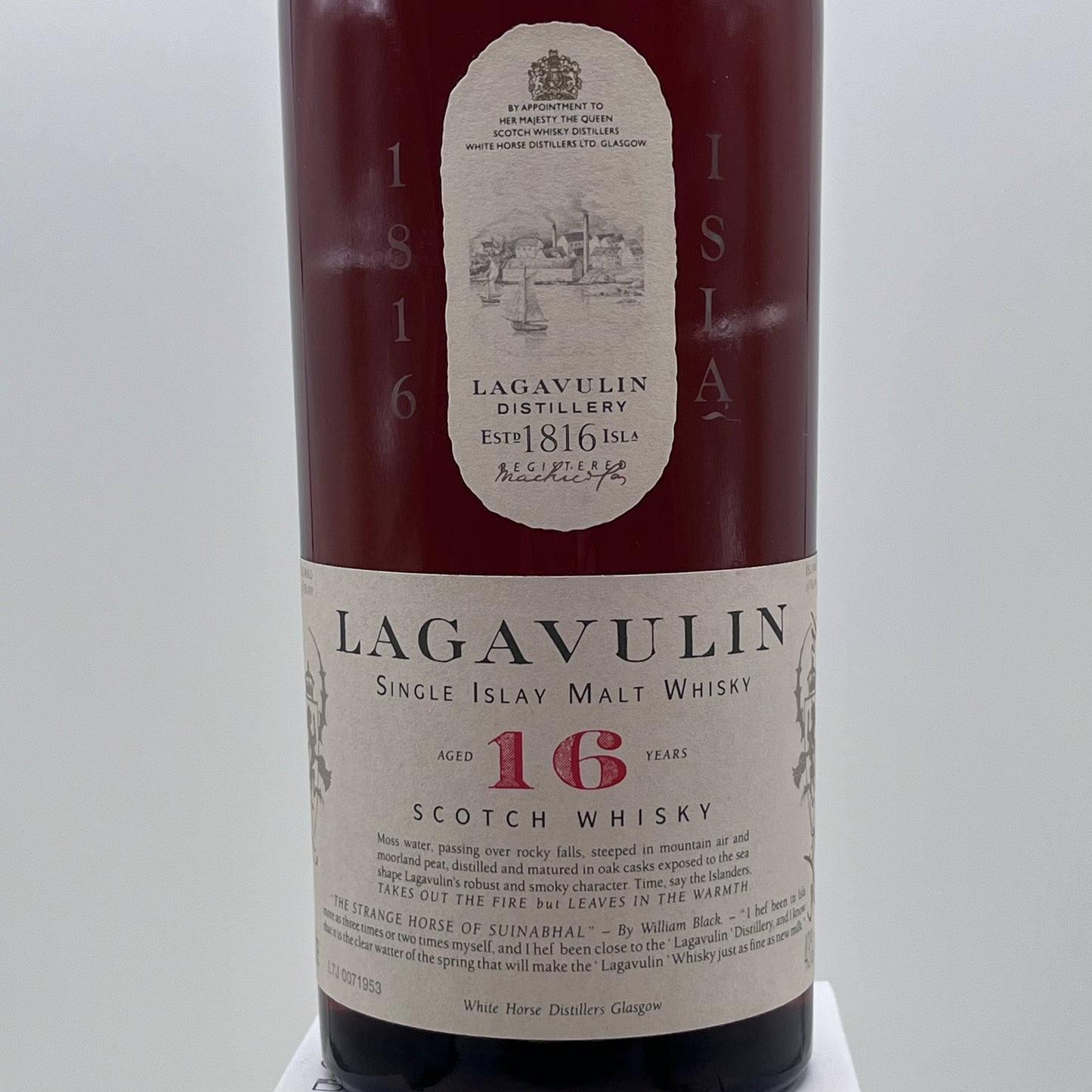 ラガヴーリン(Lagavulin)White horse 16年 1000ml 43% 1980年代